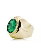 Vintage craft  Smaragd 14k žlté zlato vrc296y